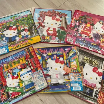 헬로키티 타월 오사카 한정판 6세트