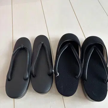 [ 미사용 ] 상복용 일본 의류 조리, 여름 겨울 세트 25cm