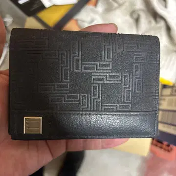dunhill 블랙 가죽 명함지갑