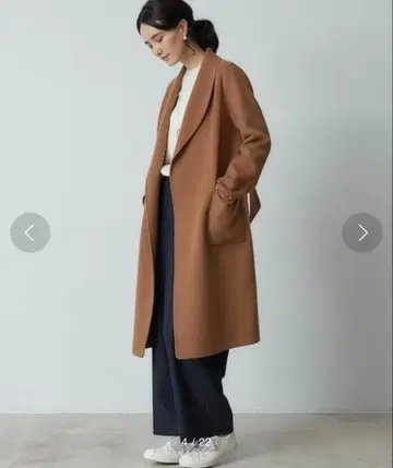 그린 레이블 릴랙싱 가운 코트 카멜