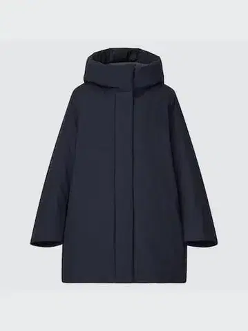 유니클로/하이브리드 다운 숏코트/다운 90%/플레어 실루엣(S)