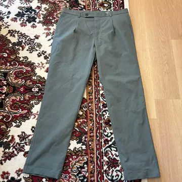 UNITED ARROWS 폴리에스테르 개버 베이직 테이퍼드 팬츠