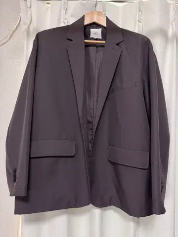 차콜 그레이 오버 사이즈 테일러드 자켓 M 사이즈