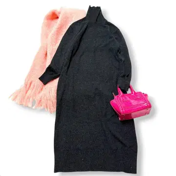 클리닝 완료 띠어리 울 캐시미어 터틀넥 니트 원피스