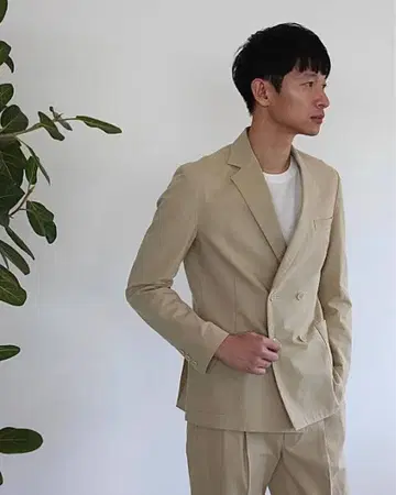 foufou linen double breasted jacket