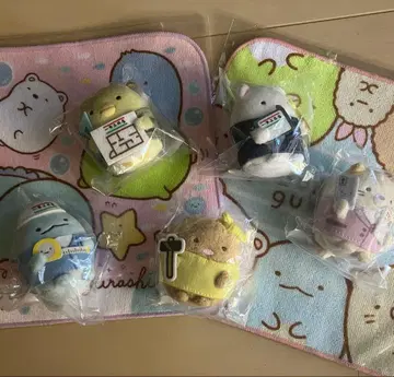 이치조 코무텐 스미코구라시 타월 2장과 5마리 세트