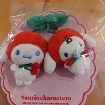 체리 시나모롤 봉제 인형 키링 체리 마스코트