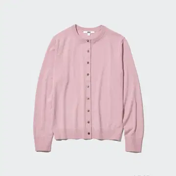 UNIQLO 메리노울 가디건 핑크