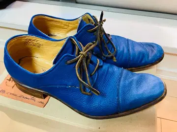 아메리칸 러그 가죽 신발 블루 26.5cm
