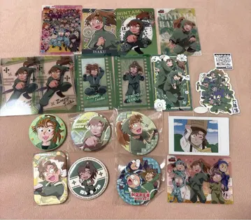 닌타마 란타로 젠포지 잇사쿠 클리어 카드 자수 캔뱃지 에그 캐릭터 냅