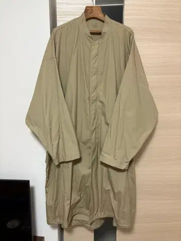 MUJI Labo 2022SS 발수 고밀도 직조 스탠드 카라 코트