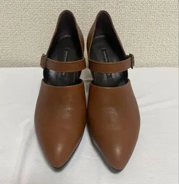 라보키고시 웍스 가죽 펌프스 브라운 23.5cm