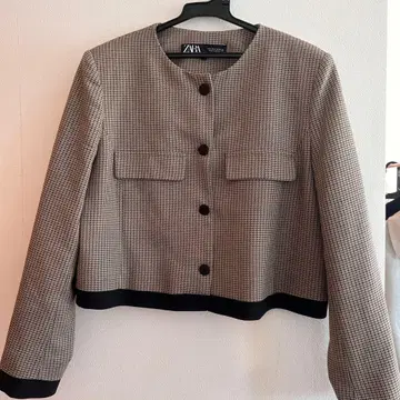 [ ZARA ] 노카라 하운드투스 자켓