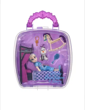 엘사 & 올라프 인형 미니 플레이 세트 케이스 포함