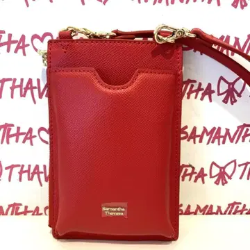 사만다 타바사 레드 사코슈 스마트폰 숄더백