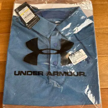 UNDER ARMOUR 골프 셔츠 MD 파랑/스트라이프