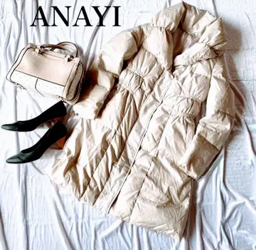 ANAYI 아나이 다운 롱 코트 코트 화이트 흰색 36