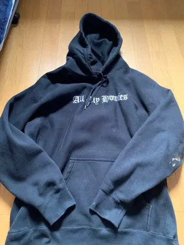 All My Homies 후드티 블랙