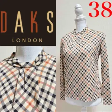 DAKS 닥스 하우스 체크 스트레치 울 티셔츠 38 가을/겨울/봄