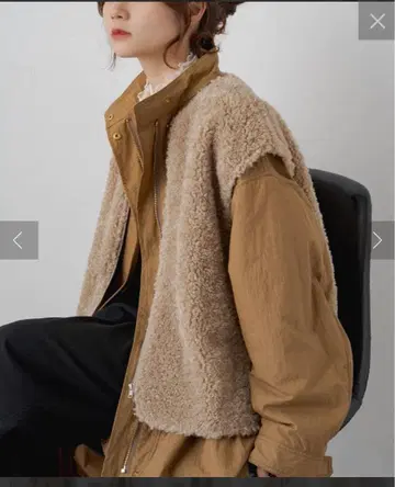 PUAL CE CIN 보아 라이너 포함 멀티 웨이 모즈 코트