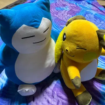 카비곤 봉제 인형 빅 파랑, 피카츄 세트