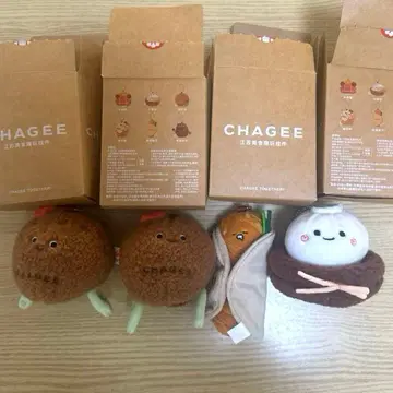 CHAGEE 마스코트 4개 세트 샤오롱바오 중화 요리 나탁 2 나탁 음식