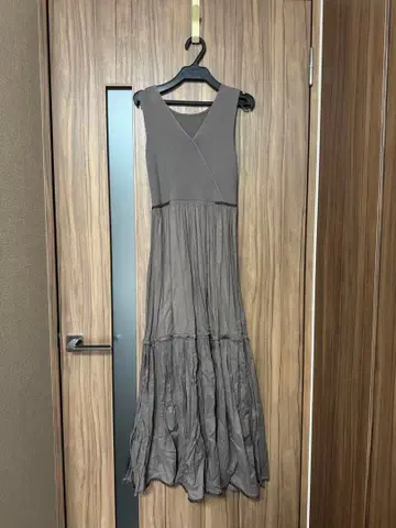 프레이 아이디 2way 니트 콤비 코튼 보일 원피스