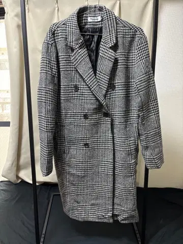 하운드투스 체크 체스터 코트