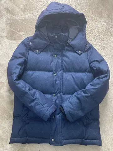 경량 따뜻한 다운 코트 BACKNUMBER 다운 자켓 네이비 말하치