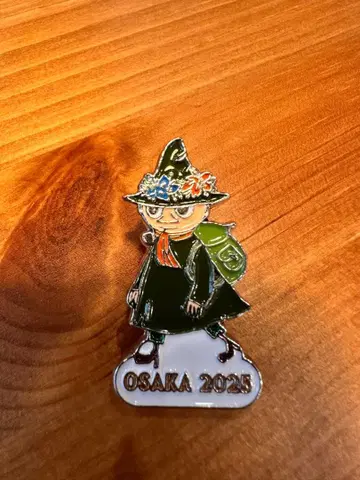 오사카 만박 무민 노르딕 북유럽관 핀 배지 스나프킨