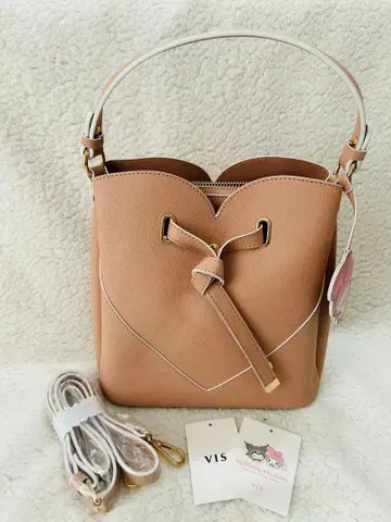 [ 마이멜로디 ] VIS 하트컷 백 & 마이멜로 참 SET! 핑크