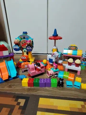 [ 증정품 포함! ] 호빵맨 빙글빙글 놀이공원 블록