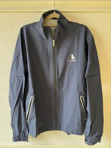 Black&White 윈드 브레이커 네이비 L