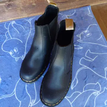 사이드 고어 부츠 블랙 바운싱 밑창