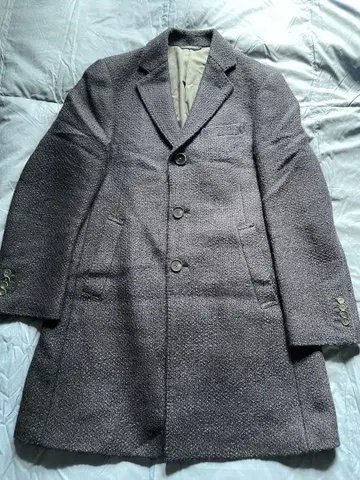 네이비 체스터 코트 3버튼