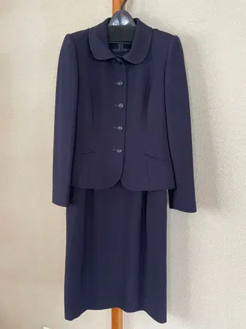 미스 아시다 네이비 자켓 원피스 셋업