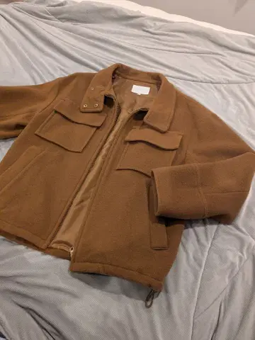 브라운 플리스 자켓 여성용