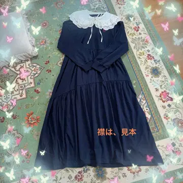 새상품 하트 자수 부착 티어드 원피스 타임세일