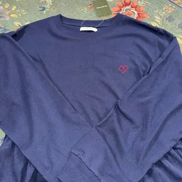 새상품 하트 자수 부착 티어드 원피스 타임세일