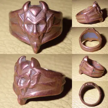 데빌 토이 반지 8.5호 장난감 반지 악마 빈티지 핑키링