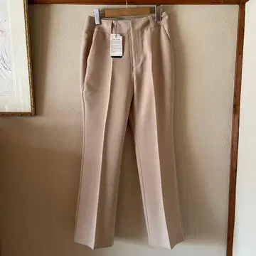 미사용 어반 리서치 베이지 노턱 플레어 팬츠 36