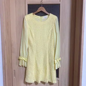 원피스 파티 옐로우 컬러