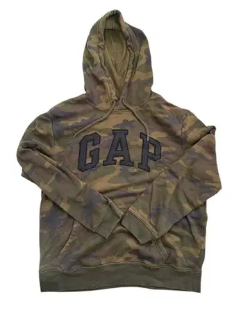 GAP 카모플라쥬 후드 부착 후드티