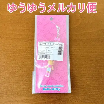 산리오 헬로키티 발길이 갸루 스트랩 [새상품]