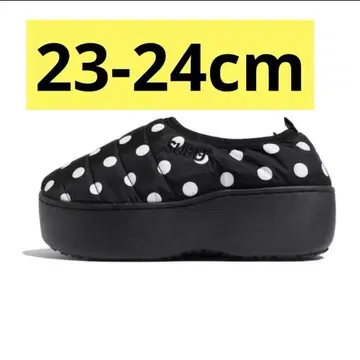 SUBU PLATFORM 블랙/화이트 도트 통굽 새상품 완판