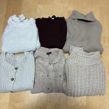 여성용 니트 묶음 판매 6벌