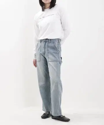 C.C.CROSS JEANS 데님 페인터 세미 와이드