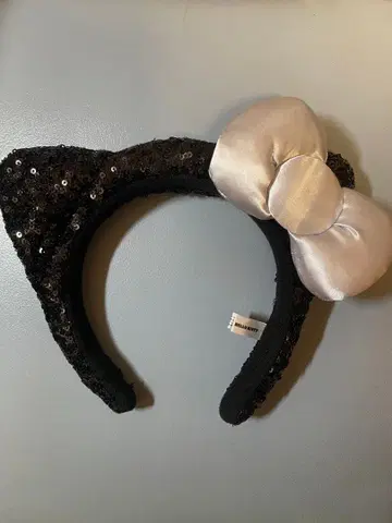 키티 머리띠 블랙