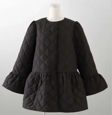[ 새상품급 ] 위트 부케 페플럼 퀼팅 코트 M