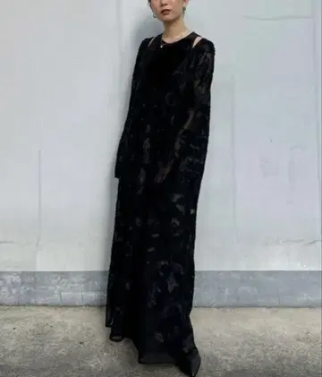 Ameri 2WAY CHINTZ FINISH A LINE DRESS